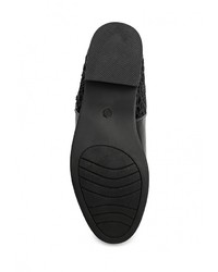 Черные кожаные полусапоги от Queen Vivi