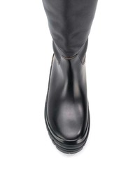 Черные кожаные полусапоги от Jil Sander