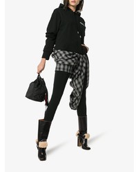 Черные кожаные полусапоги от Off-White