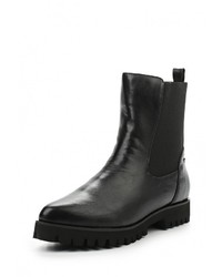 Черные кожаные полусапоги от Roccobarocco