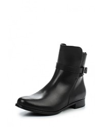 Черные кожаные полусапоги от Shoobootique