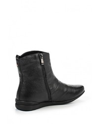 Черные кожаные полусапоги от Spur