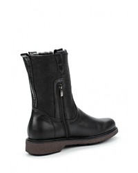 Черные кожаные полусапоги от Spur