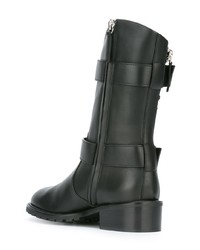 Черные кожаные полусапоги от Giuseppe Zanotti Design