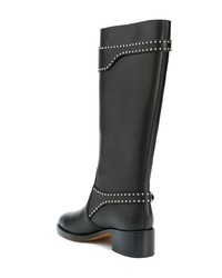 Черные кожаные полусапоги от Givenchy