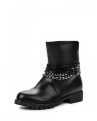 Черные кожаные полусапоги от Vivian Royal