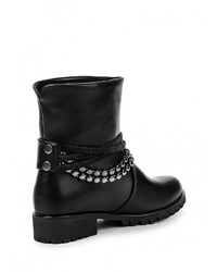 Черные кожаные полусапоги от Vivian Royal