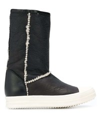 Черные кожаные полусапоги от Rick Owens