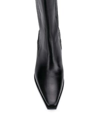 Черные кожаные полусапоги от Aeyde