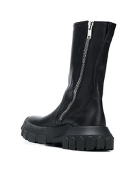 Черные кожаные полусапоги от Rick Owens