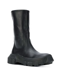 Черные кожаные полусапоги от Rick Owens