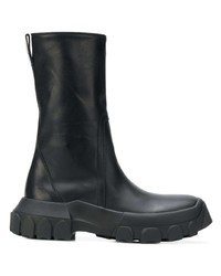 Черные кожаные полусапоги от Rick Owens