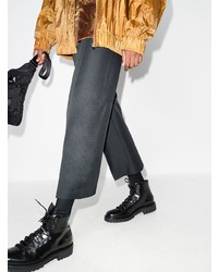 Мужские черные кожаные рабочие ботинки от Common Projects