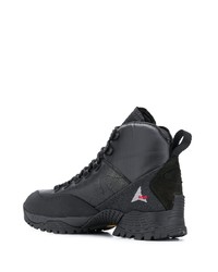 Мужские черные кожаные рабочие ботинки от Roa