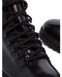 Мужские черные кожаные рабочие ботинки от Common Projects