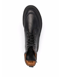 Мужские черные кожаные рабочие ботинки от Buttero