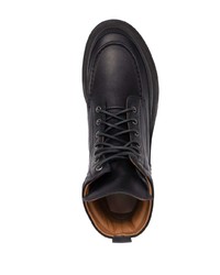 Мужские черные кожаные рабочие ботинки от Buttero