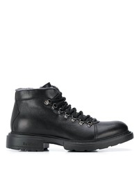 Мужские черные кожаные рабочие ботинки от Baldinini