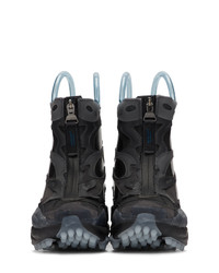 Мужские черные кожаные рабочие ботинки от Nike