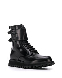 Мужские черные кожаные рабочие ботинки от Dolce & Gabbana
