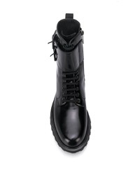 Мужские черные кожаные рабочие ботинки от Dolce & Gabbana