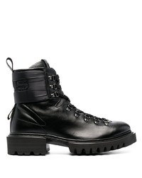 Мужские черные кожаные рабочие ботинки от Cesare Paciotti