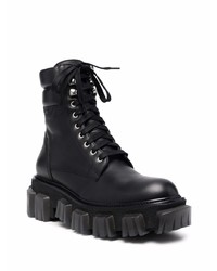 Мужские черные кожаные рабочие ботинки от Amiri