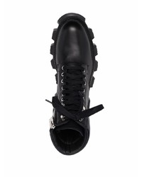 Мужские черные кожаные рабочие ботинки от Amiri