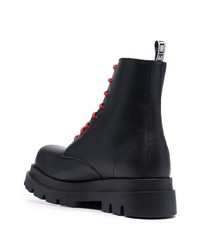 Мужские черные кожаные рабочие ботинки от Cult