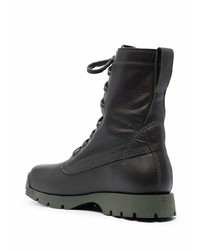 Мужские черные кожаные рабочие ботинки от Jil Sander