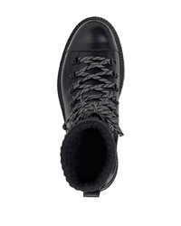 Мужские черные кожаные рабочие ботинки от Jimmy Choo