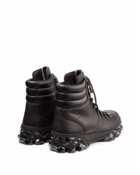 Мужские черные кожаные рабочие ботинки от Jimmy Choo