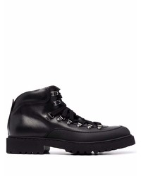 Мужские черные кожаные рабочие ботинки от Doucal's
