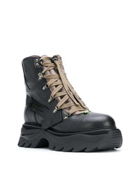 Мужские черные кожаные рабочие ботинки от Off-White