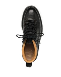 Мужские черные кожаные рабочие ботинки от Officine Creative