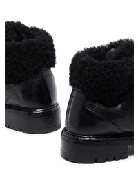 Мужские черные кожаные рабочие ботинки от Dolce & Gabbana