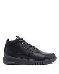 Мужские черные кожаные рабочие ботинки от Geox