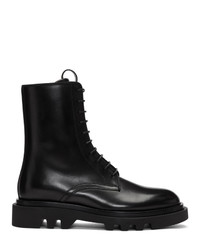 Мужские черные кожаные рабочие ботинки от Givenchy