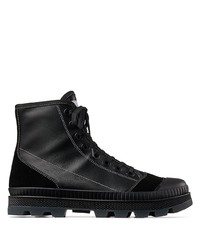 Мужские черные кожаные рабочие ботинки от Jimmy Choo