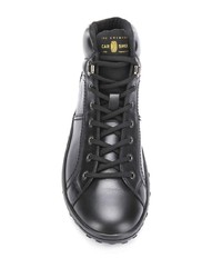 Мужские черные кожаные рабочие ботинки от Car Shoe