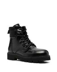 Мужские черные кожаные рабочие ботинки от Tommy Jeans