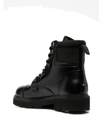 Мужские черные кожаные рабочие ботинки от Tommy Jeans