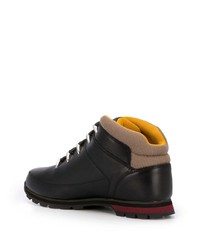 Мужские черные кожаные рабочие ботинки от Timberland