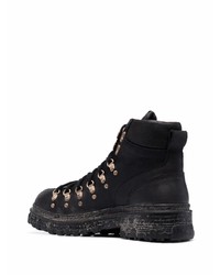 Мужские черные кожаные рабочие ботинки от Moma