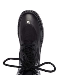 Мужские черные кожаные рабочие ботинки от Misbhv