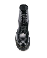 Мужские черные кожаные рабочие ботинки от Premiata