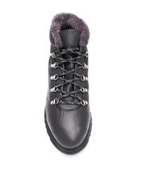 Мужские черные кожаные рабочие ботинки от Doucal's