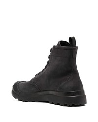 Мужские черные кожаные рабочие ботинки от Officine Creative