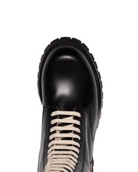 Мужские черные кожаные рабочие ботинки от Gucci