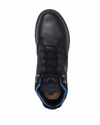 Мужские черные кожаные рабочие ботинки от Geox